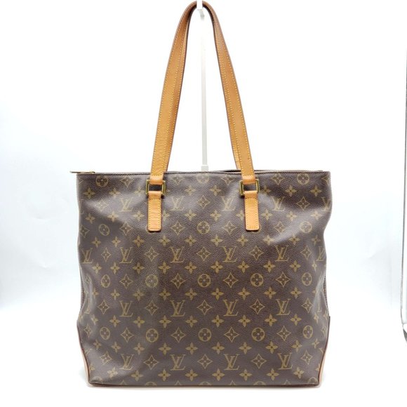 100% Authentic Louis Vuitton Cabas Mezzo Brown Monogram Tote Bag - Picture 2 of 15
